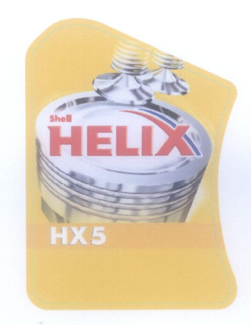 Mẫu nhãn hiệu Shell HELIX HX5