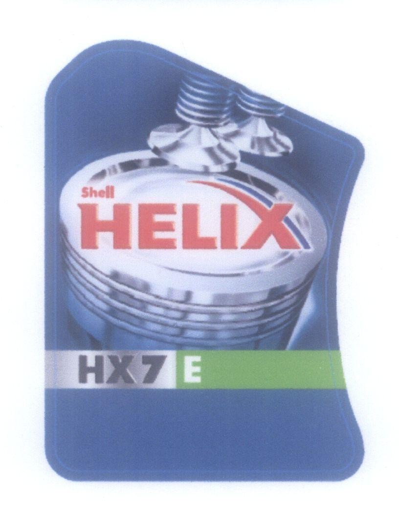 Mẫu nhãn hiệu Shell HELIX HX7 E