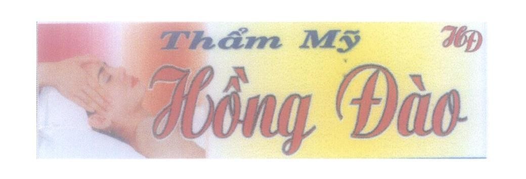 Mẫu nhãn hiệu Thẩm Mỹ Hồng Đào HĐ
