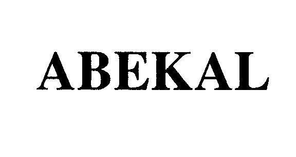 Mẫu nhãn hiệu ABEKAL