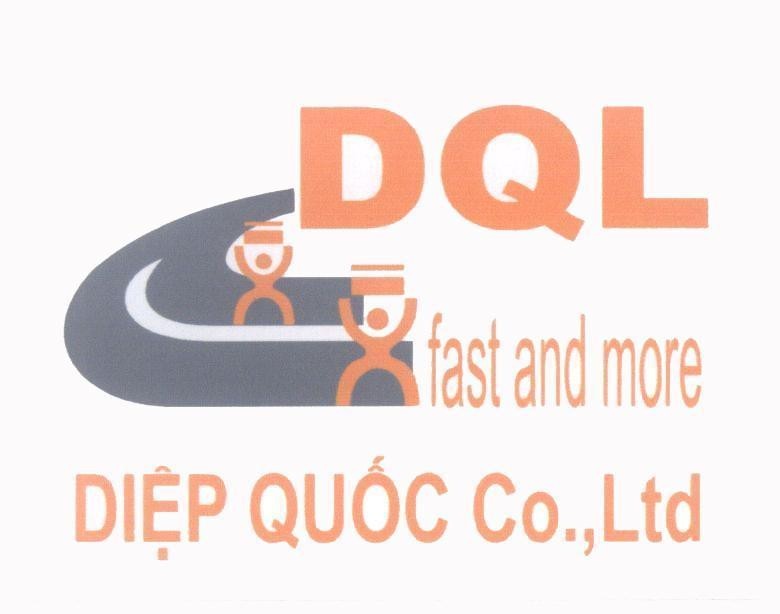 Mẫu nhãn hiệu DQL fast and more Diệp Quốc Co., Ltd