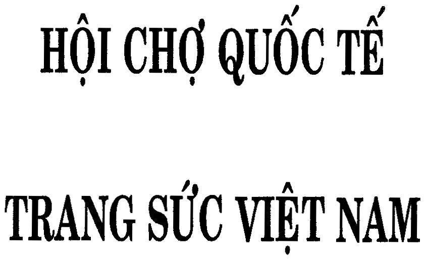 Mẫu nhãn hiệu Hội Chợ Quốc Tế Trang Sức Việt Nam