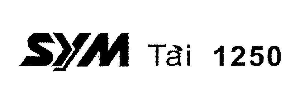 Mẫu nhãn hiệu SYM Tai 1250