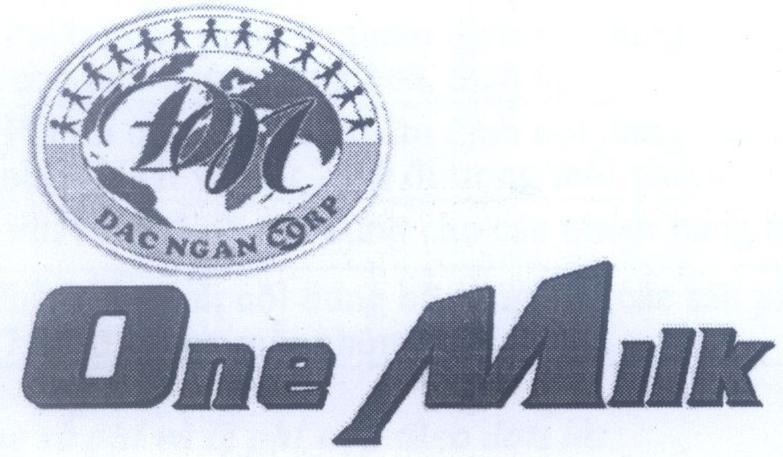 Mẫu nhãn hiệu One Milk ĐN DAC NGAN CORP