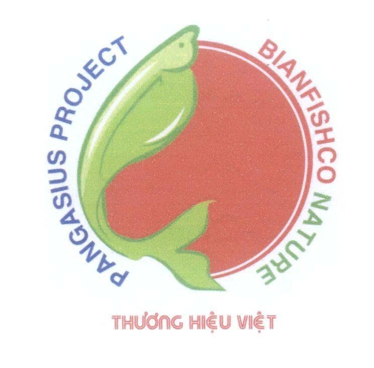 Mẫu nhãn hiệu PANGASIUS PROJECT BIANFISHCO NATURE - Thương Hiệu Việt