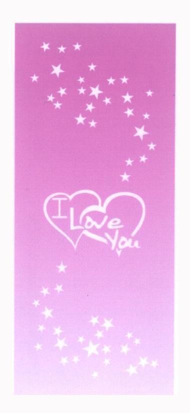 Mẫu nhãn hiệu I Love You