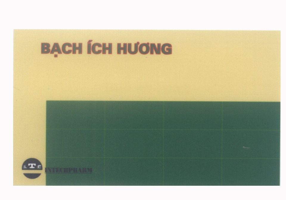 Mẫu nhãn hiệu Bạch ích Hương i T f INTECHPHARM