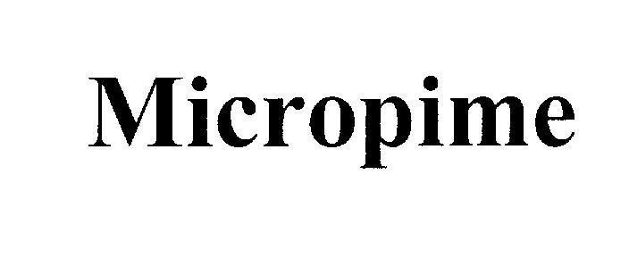 Mẫu nhãn hiệu Micropime