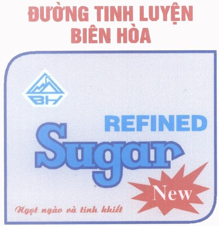Mẫu nhãn hiệu B H Đường Tinh Luyện Biên Hoà REFINED Sugar Ngọt ngào và tinh khiết New