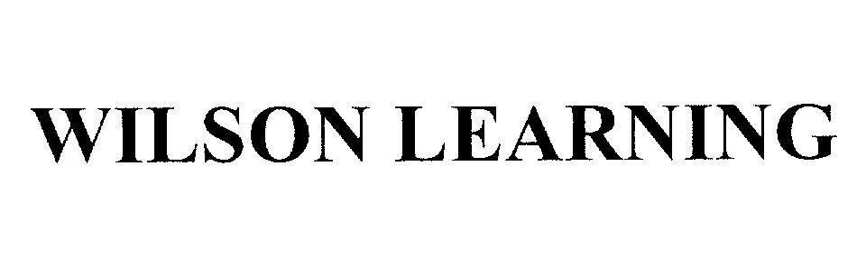 Mẫu nhãn hiệu WILSON LEARNING