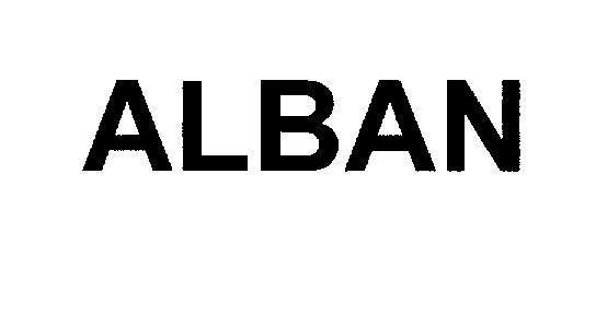 Mẫu nhãn hiệu ALBAN