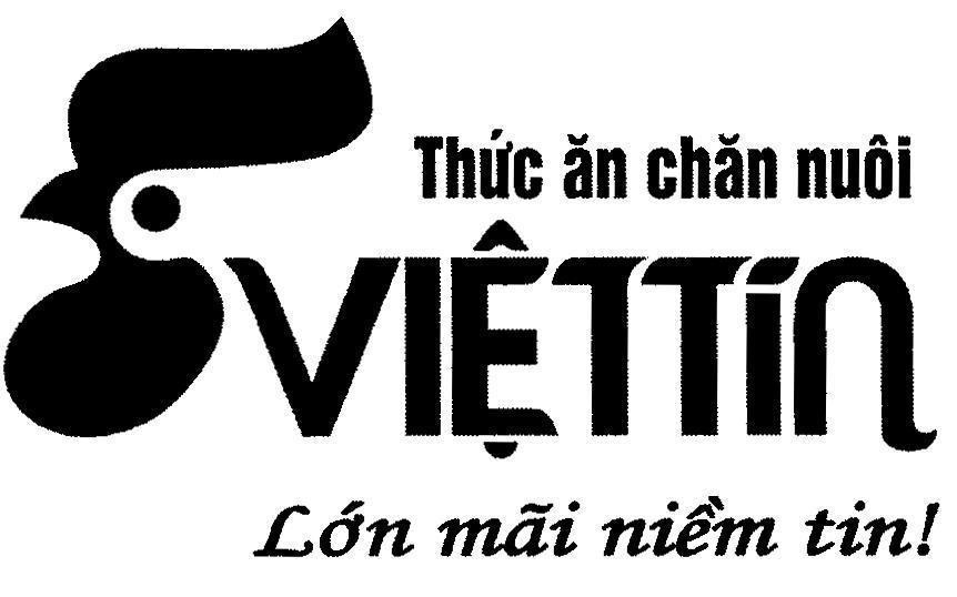 Mẫu nhãn hiệu ViệtTín Thức ăn chăn nuôi Lớn mãi niềm tin!