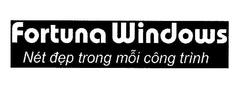 Mẫu nhãn hiệu Fortuna Windows Nét đẹp trong mỗi công trình