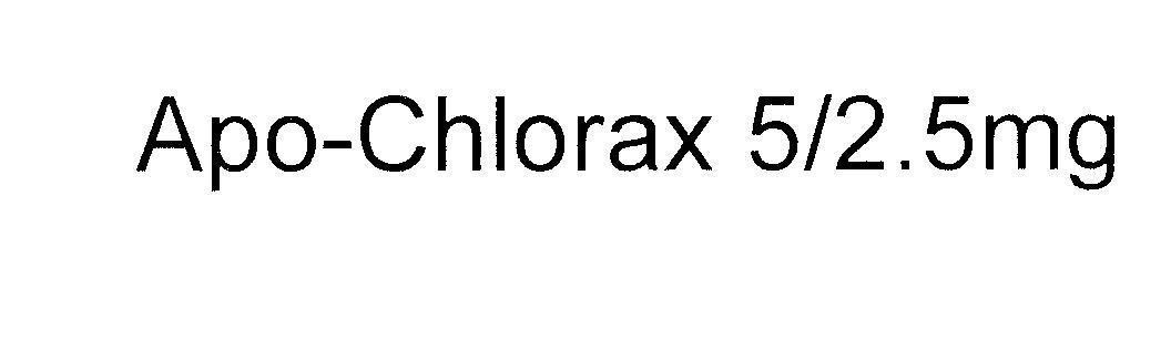 Mẫu nhãn hiệu Apo-Chlorax 5/2.5mg