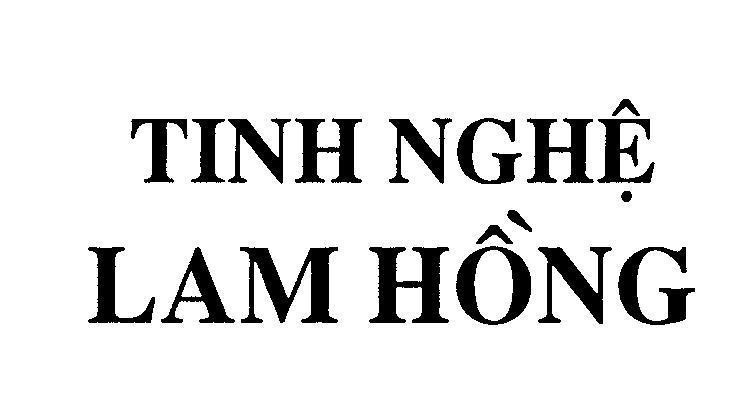 Mẫu nhãn hiệu Tinh Nghệ Lam Hồng
