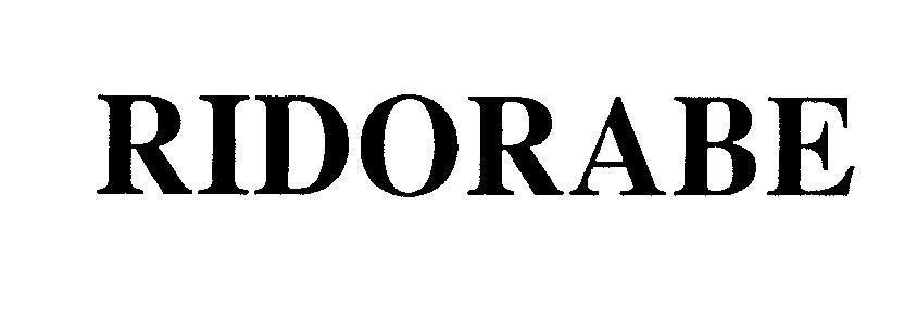 Mẫu nhãn hiệu RIDORABE