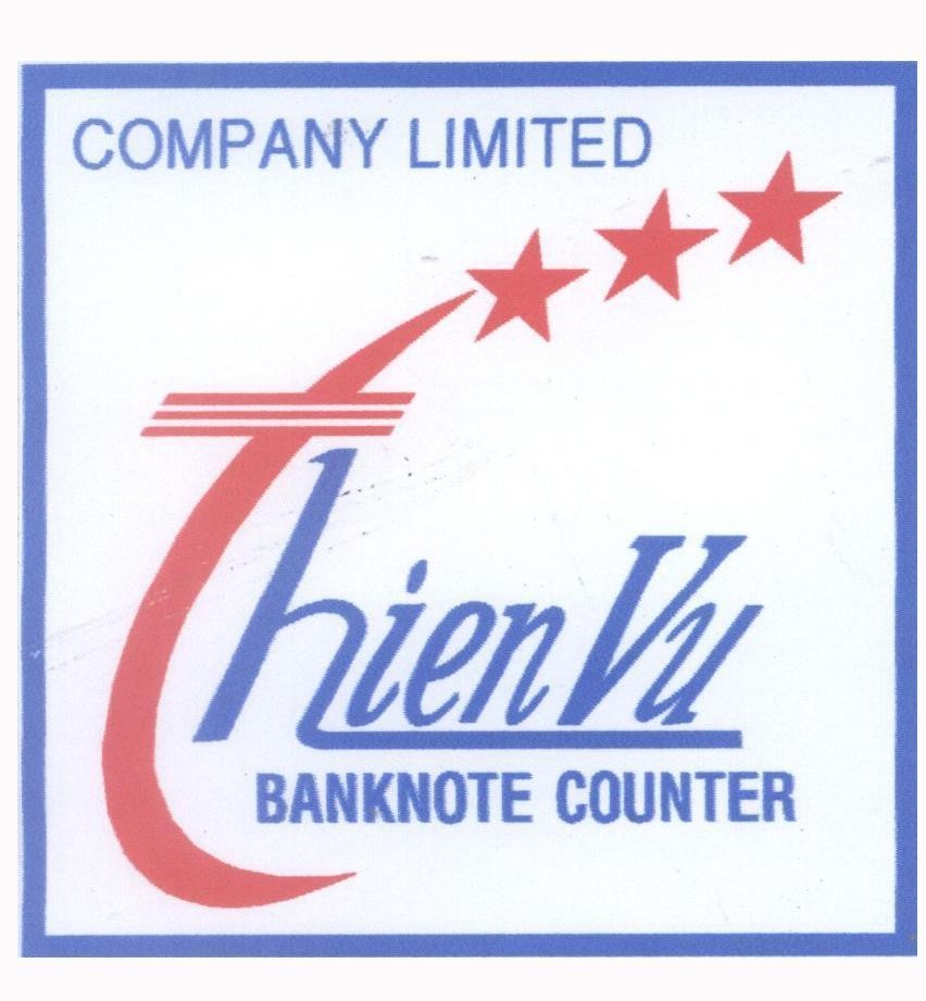 Mẫu nhãn hiệu Thien Vu BANKNOTE COUNTER COMPANY LIMITED T