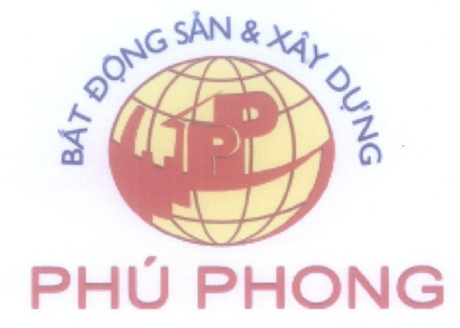 Mẫu nhãn hiệu Phú Phong PP Bất Động Sản & Xây Dựng