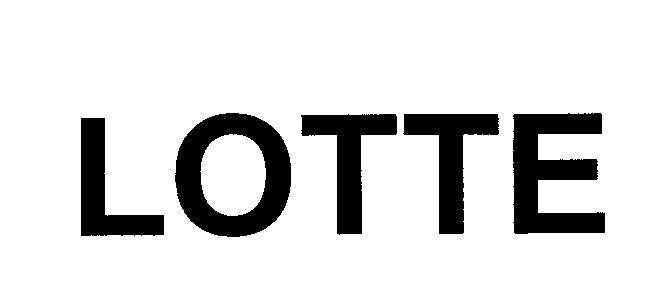 Mẫu nhãn hiệu LOTTE