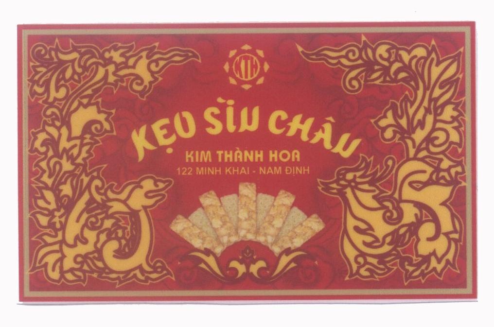 Mẫu nhãn hiệu KTH Kim Thành Hoa Kẹo Sìu Châu 122 MINH KHAI - Nam Định