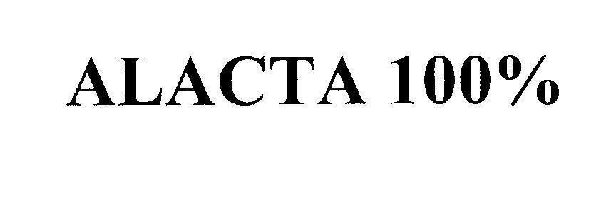 Mẫu nhãn hiệu ALACTA 100%