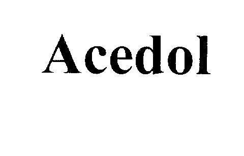 Mẫu nhãn hiệu Acedol