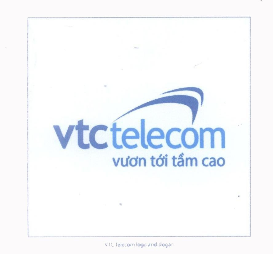 Mẫu nhãn hiệu vtctelecom vươn tới tầm cao VTC telecom logo an slogan