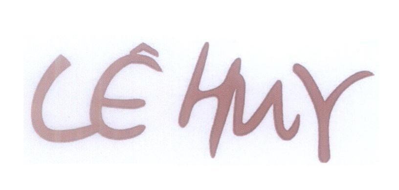 Mẫu nhãn hiệu Lê Huy