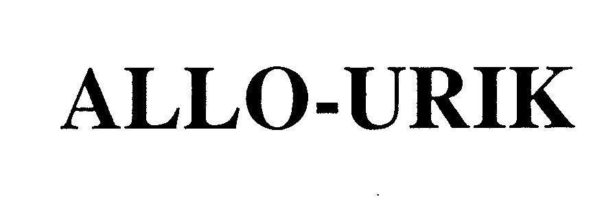 Mẫu nhãn hiệu ALLO-URIK