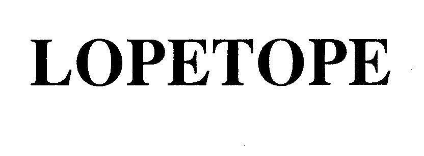Mẫu nhãn hiệu LOPETOPE