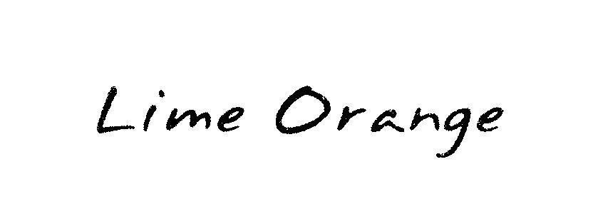 Mẫu nhãn hiệu Lime Orange