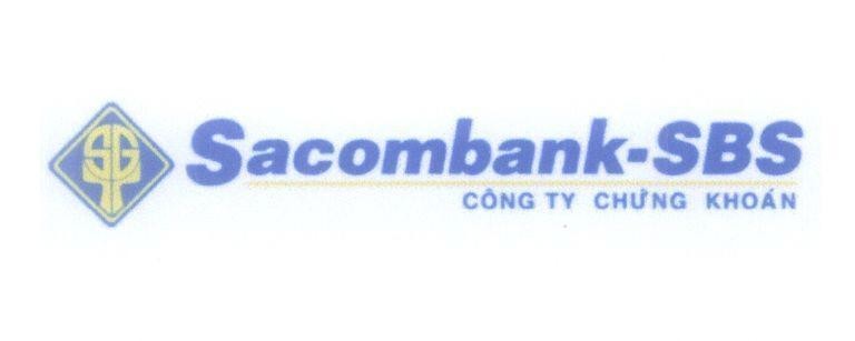Mẫu nhãn hiệu Sacombank-SBS Công Ty Chứng Khoán SG