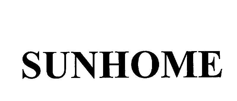 Mẫu nhãn hiệu SUNHOME