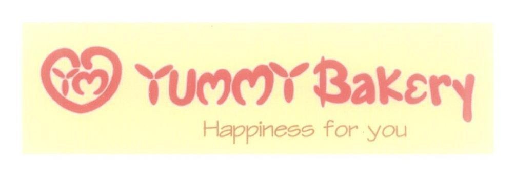 Mẫu nhãn hiệu Yummy Bakery YM Happiness for you