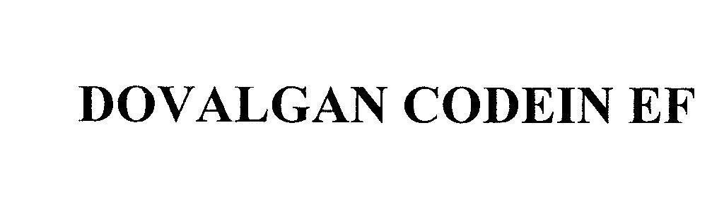 Mẫu nhãn hiệu DOVALGAN CODEIN EF