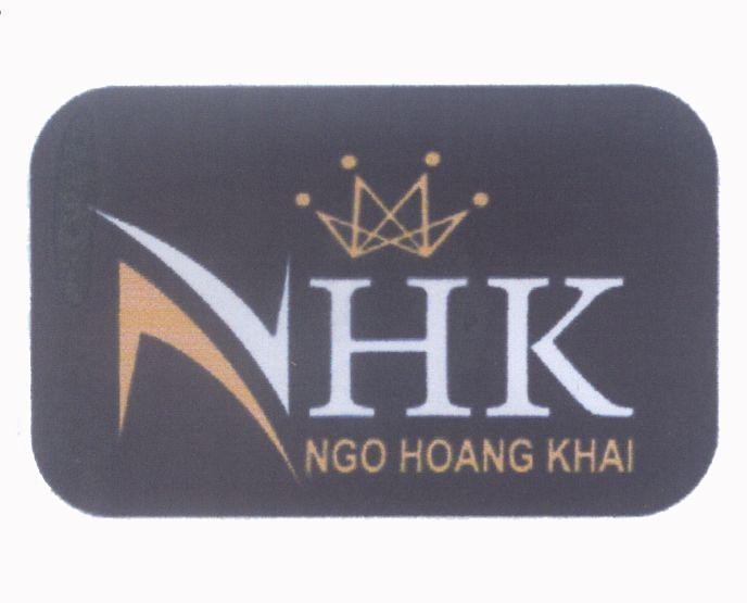 Mẫu nhãn hiệu NGO HOANG KHAI N V HK NHK VHK