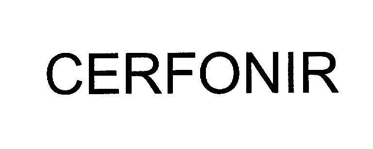 Mẫu nhãn hiệu CERFONIR