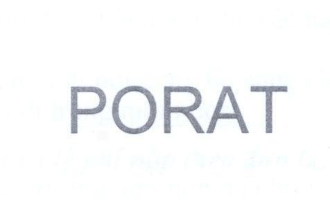 Mẫu nhãn hiệu PORAT