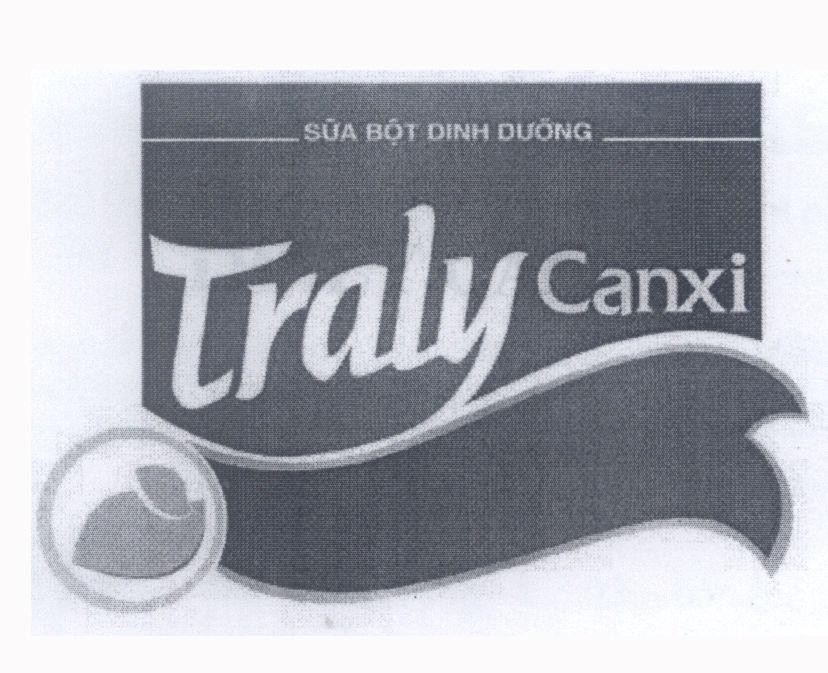 Mẫu nhãn hiệu Traly Canxi Sữa Bột Dinh Dưỡng