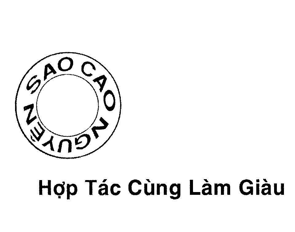 Mẫu nhãn hiệu NGUYEN SAO CAO Hợp Tác Cùng Làm Giàu