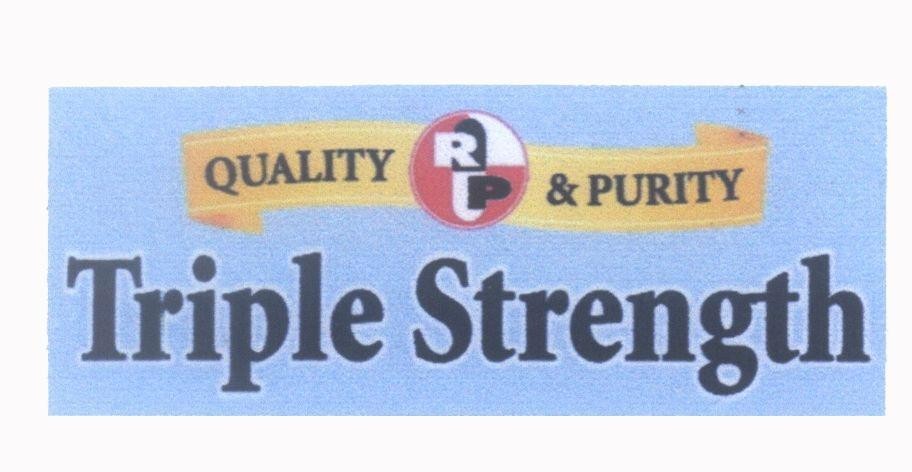 Mẫu nhãn hiệu R P Triple Strength QUALITY & PURITY