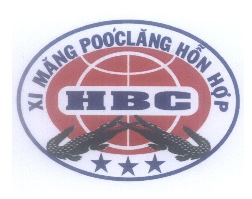 Mẫu nhãn hiệu HBC Xi Măng Poóclăng Hỗn Hợp