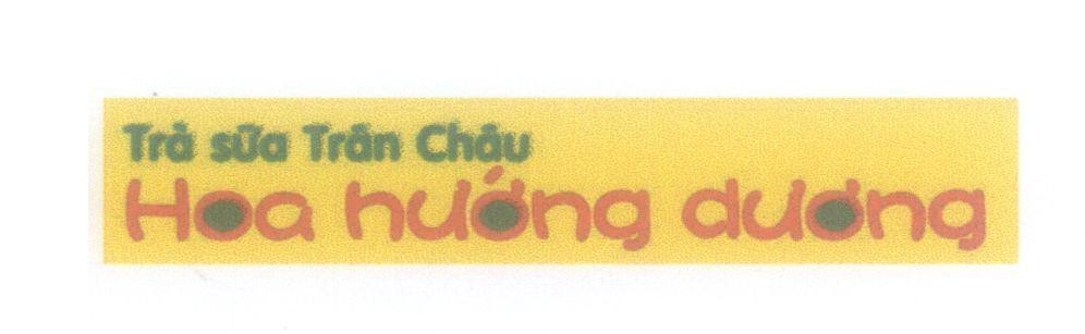 Mẫu nhãn hiệu Hoa hướng dương Trà Sữa Trân Châu