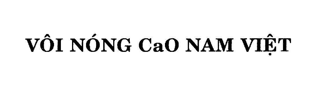 Mẫu nhãn hiệu Vôi Nóng CaO Nam Việt
