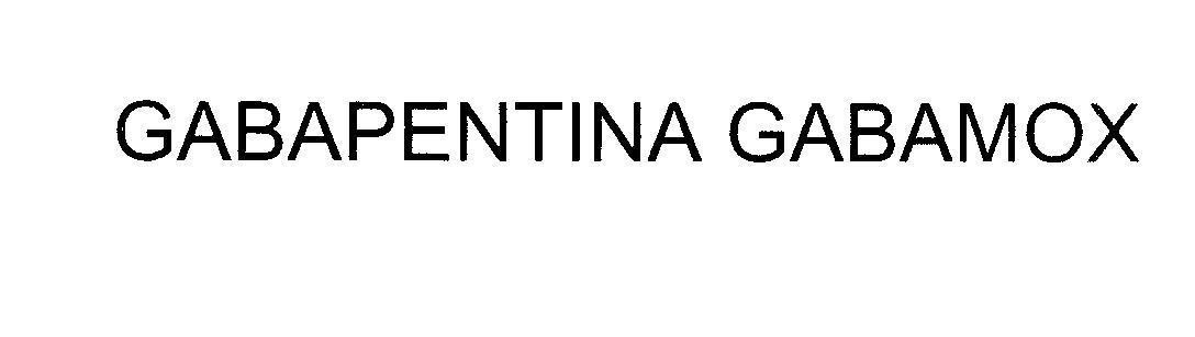 Mẫu nhãn hiệu GABAPENTINA GABAMOX