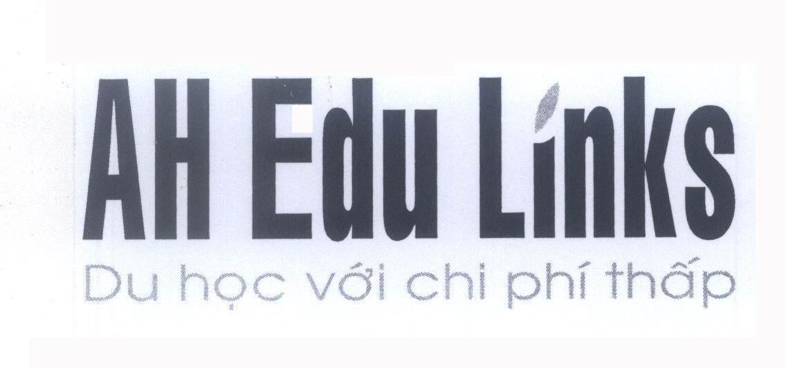 Mẫu nhãn hiệu AH Edu Links Du học với chi phí thấp