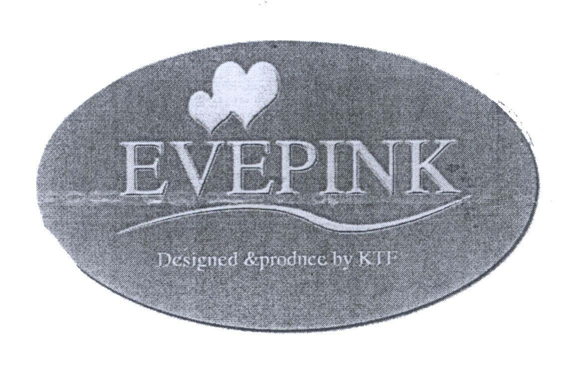 Mẫu nhãn hiệu EVEPINK Designed & produce by KTF