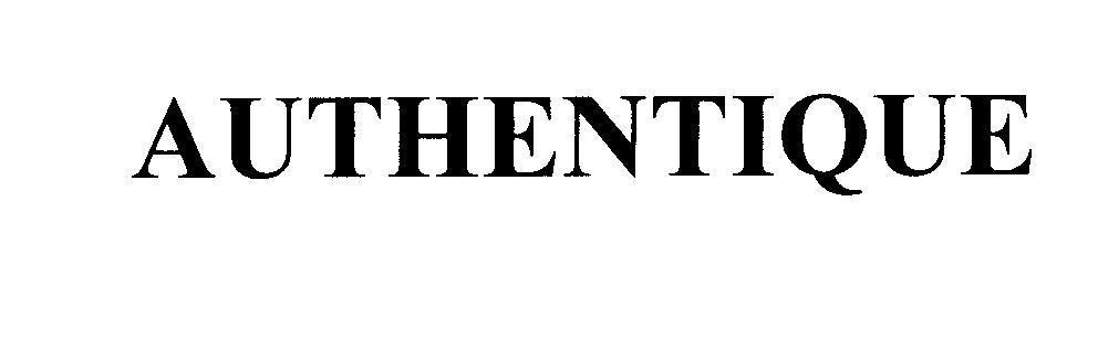 Mẫu nhãn hiệu AUTHENTIQUE