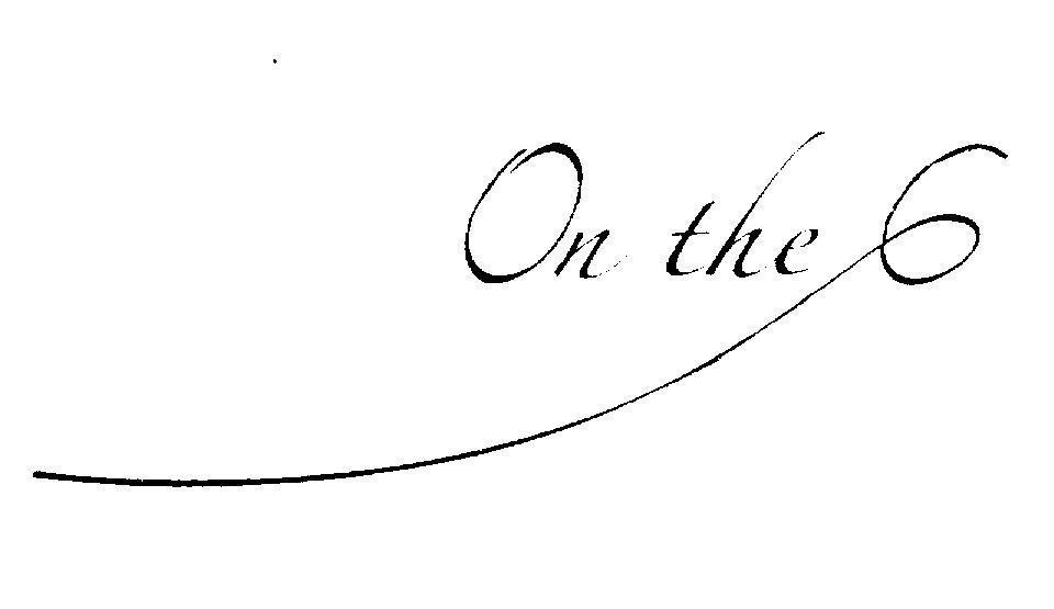 Mẫu nhãn hiệu On the 6