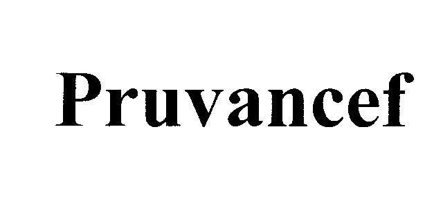 Mẫu nhãn hiệu Pruvancef